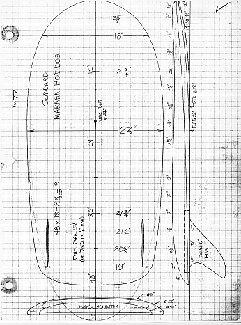 26 BDS. Also designed for short husky guys, but extra wide and extra thick for the heavier guys, with a more rounded tail design for hot-dogging and turning ease. This was one of the better shapes.