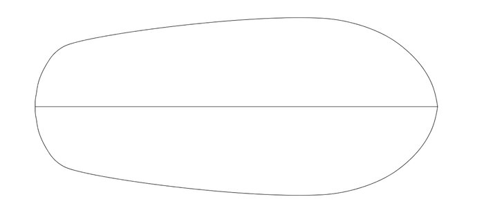 AKU Shaper outline of what I think will be the final shape.